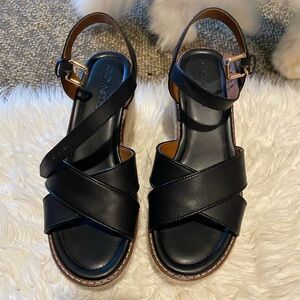 Coach Black Strappy Women's Sandals